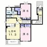 ロイヤルコート 2LDKの間取り