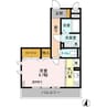 メゾンプレール 1Kの間取り