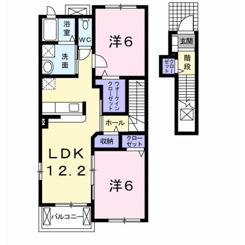 間取図 メゾンフォレスティアB