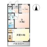 サンビィレッジ鎌取 1LDKの間取り