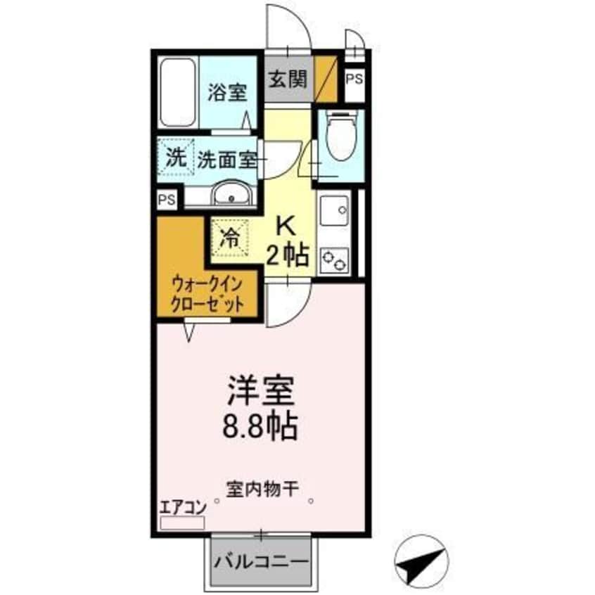 間取図 clochett et soleil（ｸﾛｼｪｯﾄ ｴﾄ ｿﾚｲﾕ）