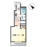 クレオール 1Kの間取り
