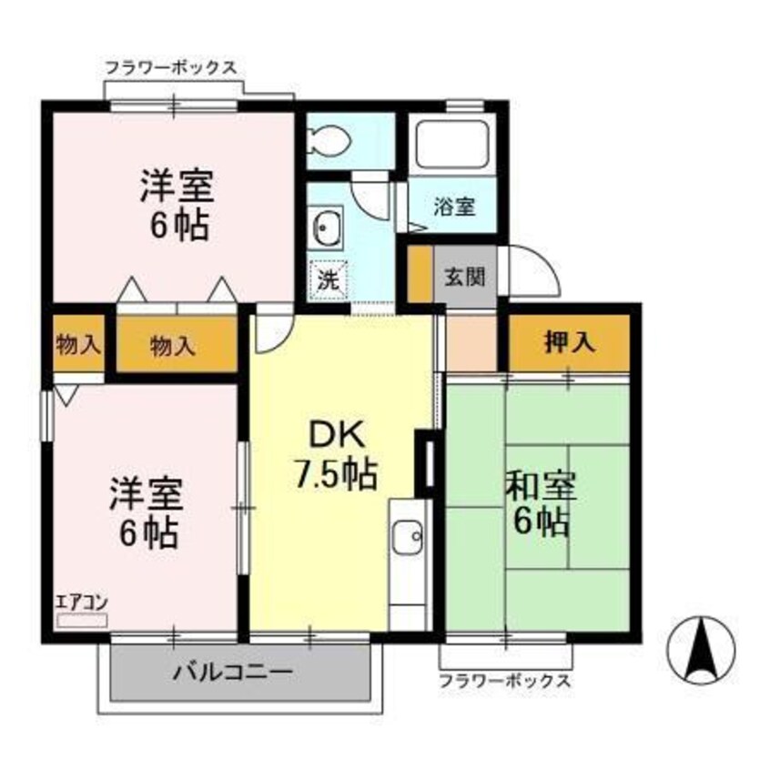 間取図 カサベルデC