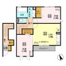 シャリテレーヴB 2LDKの間取り