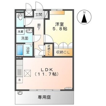 間取図 京成千葉線・千原線/ちはら台駅 バス13分ちはら台東4丁目下車:停歩3分 1階 築18年