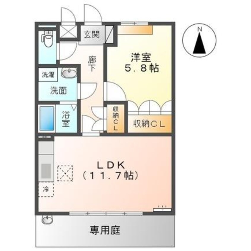 間取図 京成千葉線・千原線/ちはら台駅 バス13分ちはら台東4丁目下車:停歩3分 1階 築19年