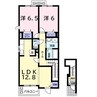 内房線/五井駅 バス:9分:停歩4分 2階 築12年 2LDKの間取り