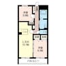 内房線/姉ケ崎駅 徒歩2分 2階 築16年 2LDKの間取り