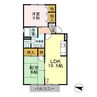 ドリームシティA 2LDKの間取り
