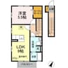内房線/五井駅 徒歩15分 2階 築13年 1LDKの間取り