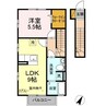 内房線/五井駅 徒歩15分 2階 築13年 1LDKの間取り