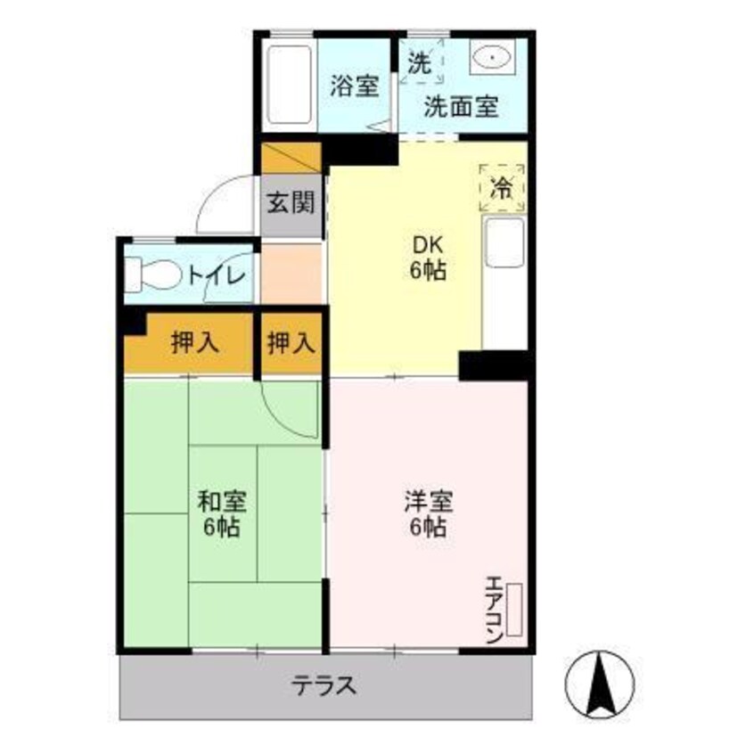 間取図 ラークヒルズA