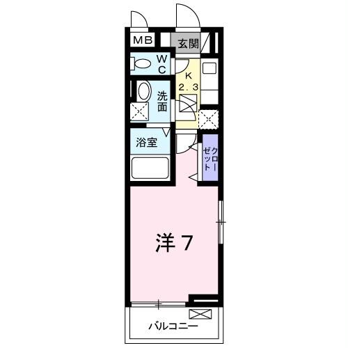 間取り図 内房線/五井駅 バス7分白金町三丁目下車下車:停歩10分 1階 築8年