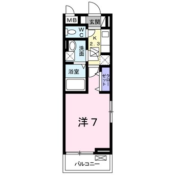 間取図 内房線/五井駅 バス7分白金町三丁目下車下車:停歩10分 1階 築8年