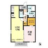 コモドカーサB 1LDKの間取り