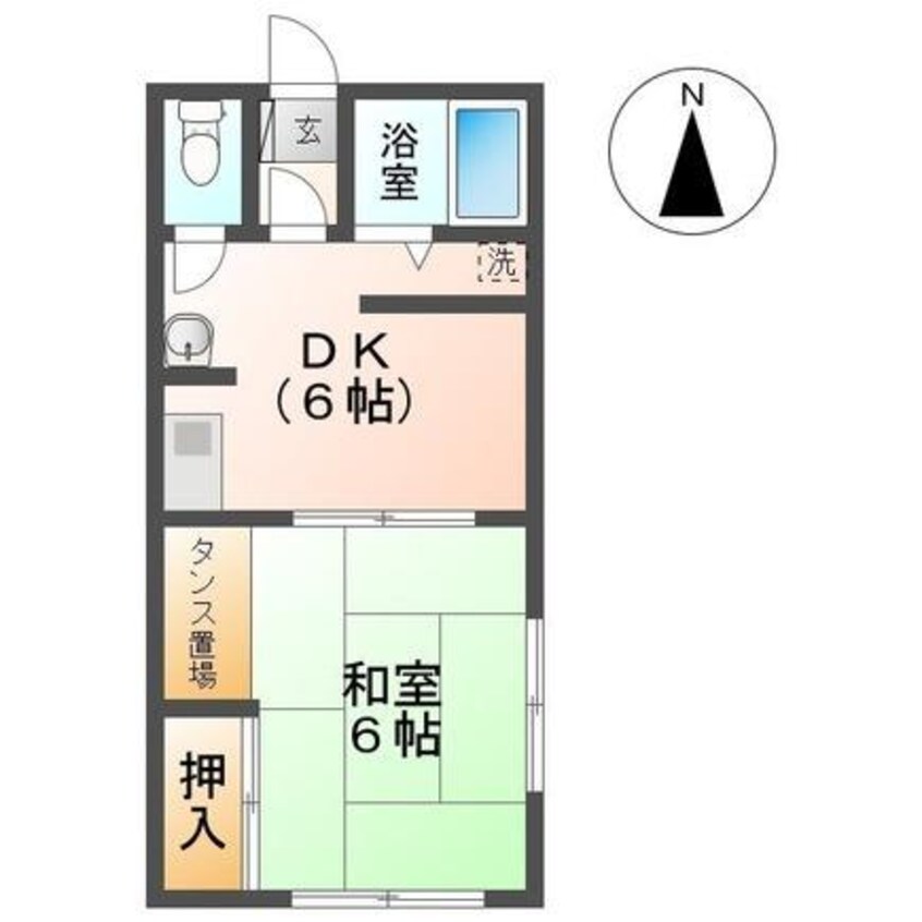 間取図 スカイハイツ