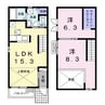 ブリアンロッシュ 2LDKの間取り