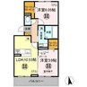 D-roomちはら台F 2LDKの間取り