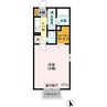 コモドカーサA 1Kの間取り