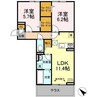 AALII（アアリイ）Ⅰ 2LDKの間取り
