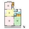 シティウィングD 3DKの間取り