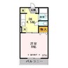 コートグレイス 1DKの間取り