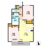おゆみ野ドリームマウンテンD 2LDKの間取り