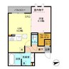 ミラベルヒルズ 1LDKの間取り