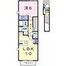 ラフレシールメゾン 1LDKの間取り