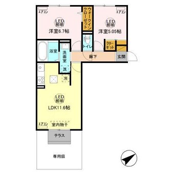 間取図 内房線/姉ケ崎駅 徒歩17分 1階 築5年