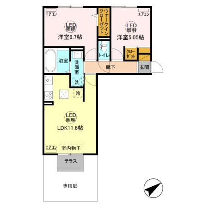 間取図 内房線/姉ケ崎駅 徒歩17分 1階 築5年