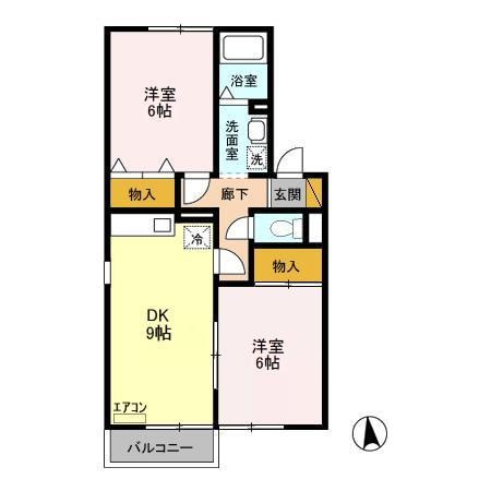 間取り図 クレールシャンブルA