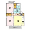 コーポ小倉A 2DKの間取り