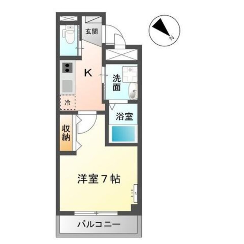 間取図 内房線/五井駅 徒歩3分 1階 築8年