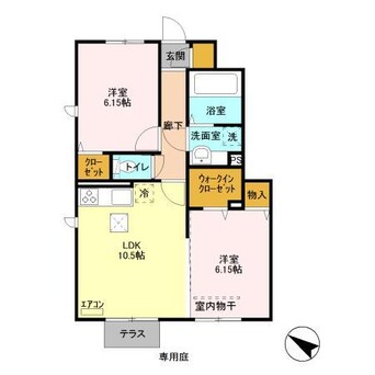 間取図 内房線/五井駅 徒歩12分 1階 築8年