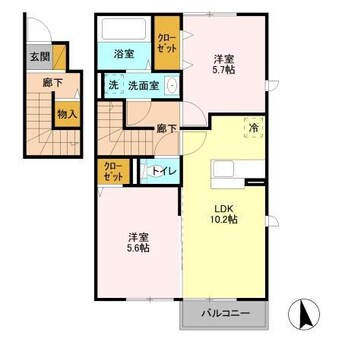 間取図 小湊鉄道/海士有木駅 徒歩15分 1階 築8年