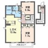 メゾンラフォーレＡ 2LDKの間取り
