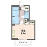 カエーデ 1Rの間取り