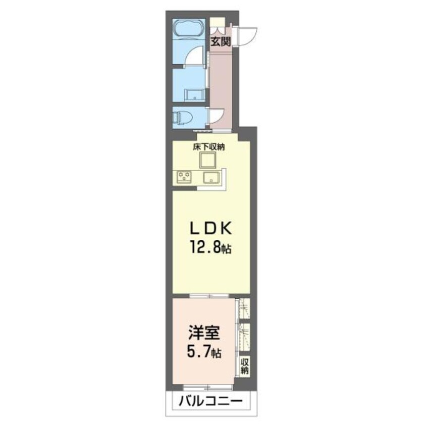 間取図 シャーメゾン浜野E
