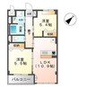 ワンヒルライブ 2LDKの間取り