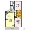 ロビンストリーム 2LDKの間取り