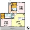 ウィルステージ 2LDKの間取り