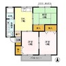 メゾンブランシュ弐番館 3DKの間取り