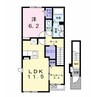 フォーカスⅠ 1LDKの間取り