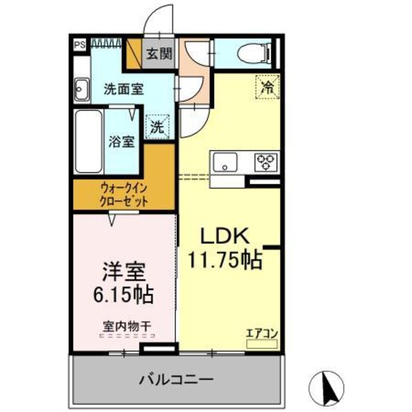 間取図 Lシャルル