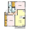 ピエルテル六番館 2LDKの間取り