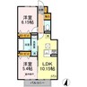 内房線/五井駅 バス:10分:停歩10分 1階 築12年 2LDKの間取り