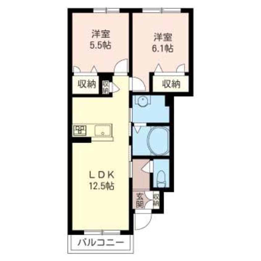 間取図 アビタシオンⅡ