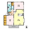 パレアージュG 2LDKの間取り