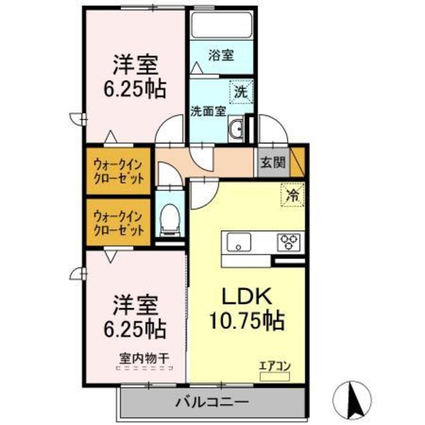 間取図 外房線/誉田駅 徒歩35分 2階 築2年